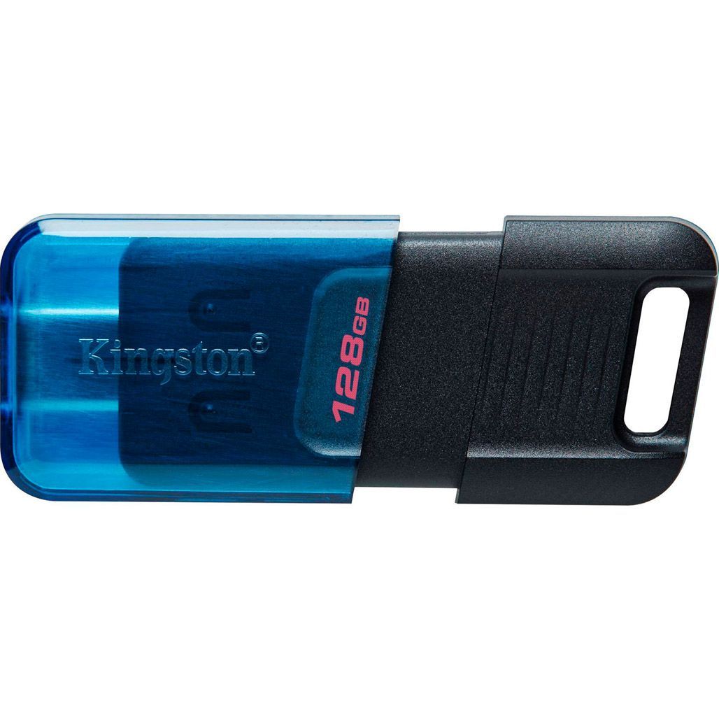 

USB флеш-накопитель Kingston DataTraveler 80 M 128GB USB-C 3.2 Gen 1 Blue/Black (DT80M/128GB)