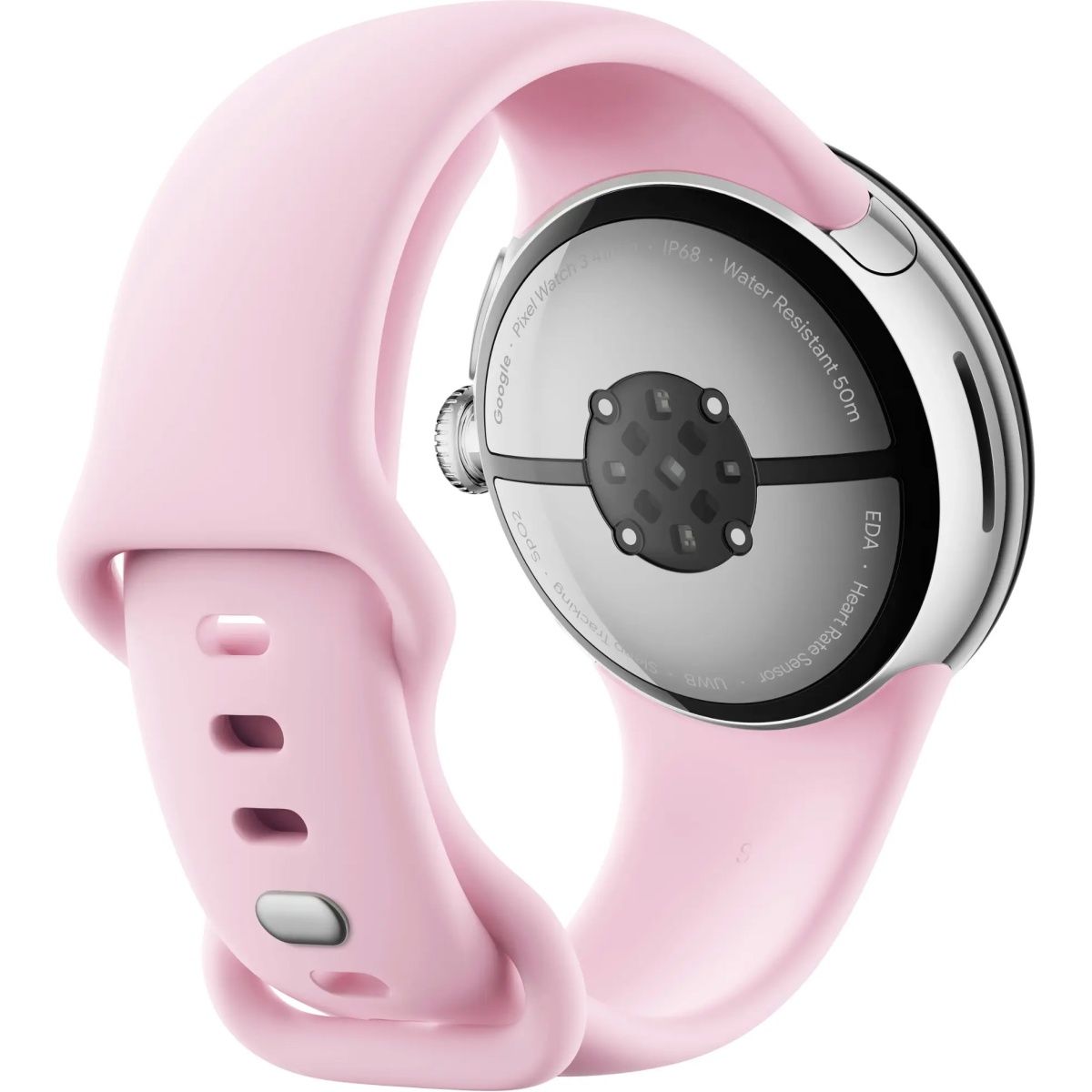 Смарт-годинник Google Pixel Watch 3 41mm Matte Polished Silver/Rose Quartz Band