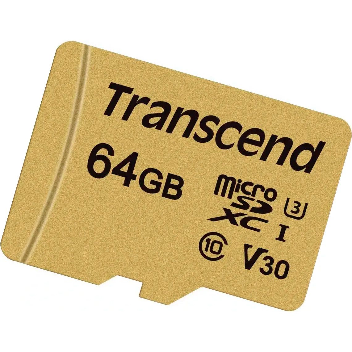 Карта пам`яті Transcend microSDXC 500S 64GB UHS-I U3 Class 10 + SD-adapter (TS64GUSD500S)