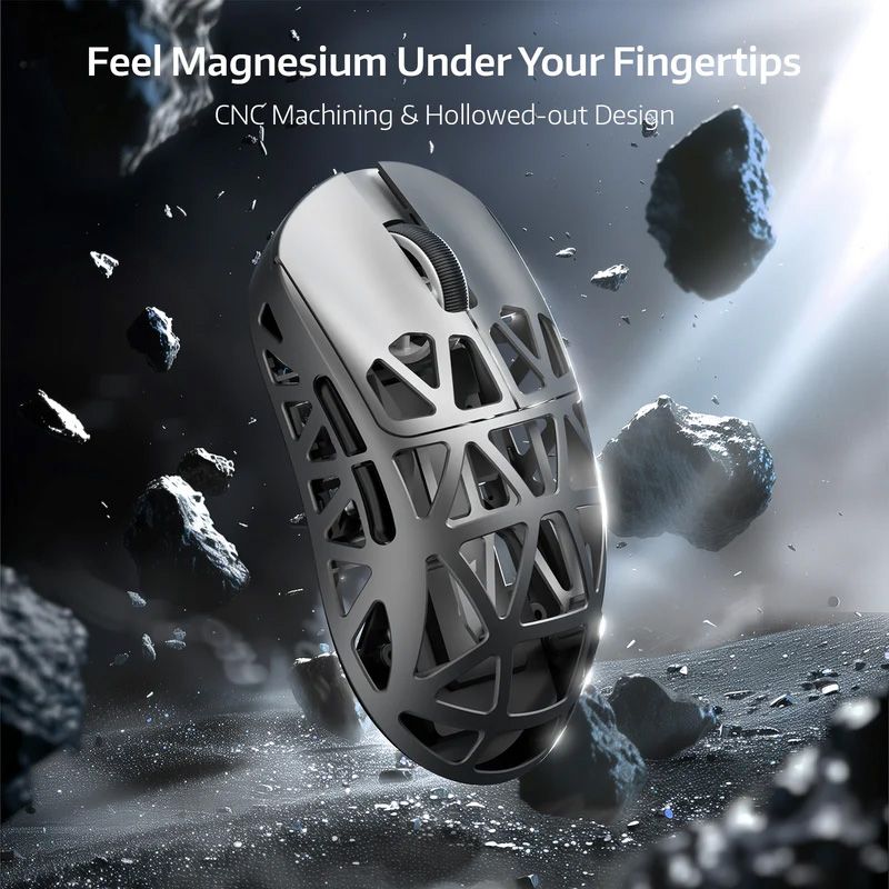 Миша Attack Shark R2 Magnesium Alloy 8K Grey (R2SGR_AS) фото 3