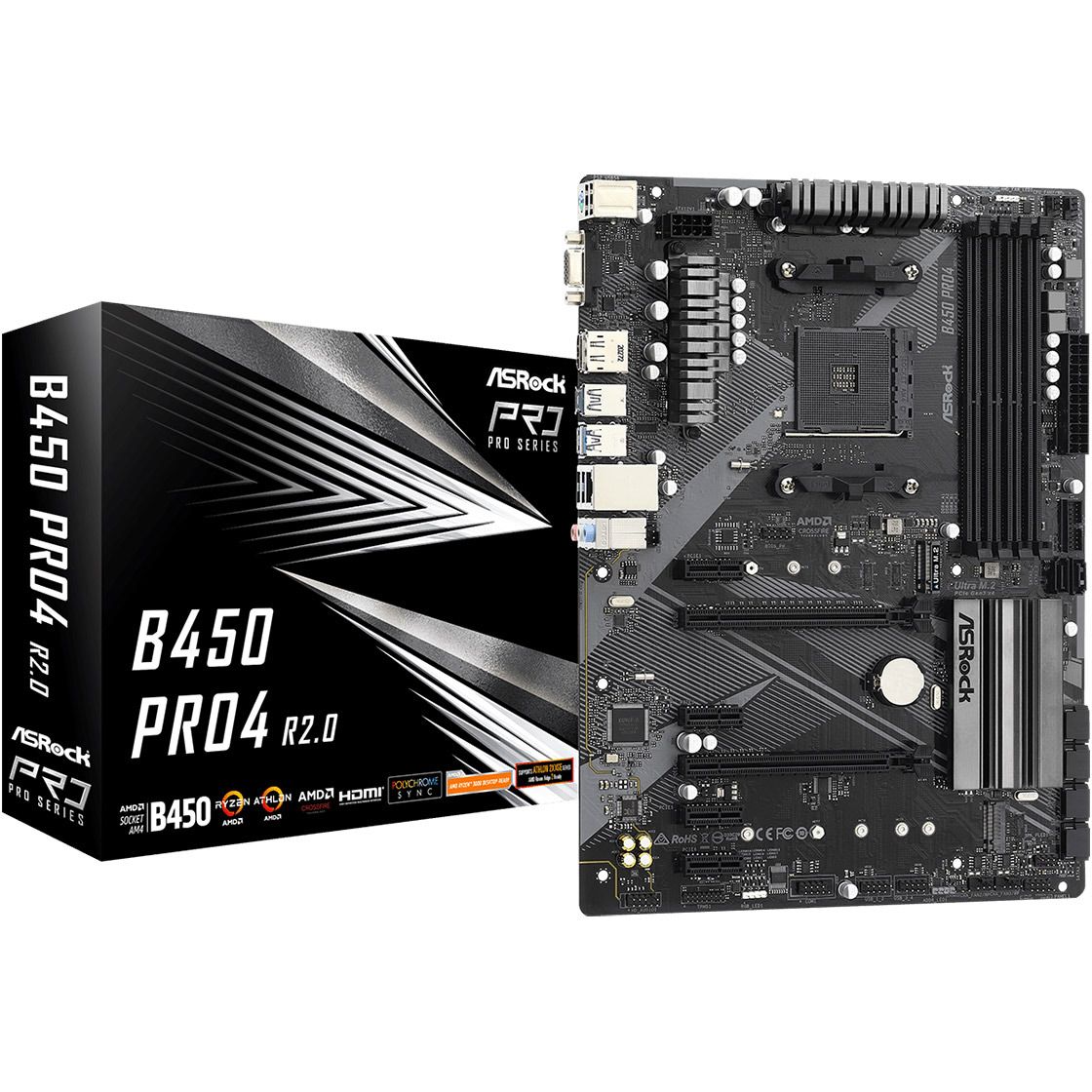 

Материнська плата ASRock B450 Pro4 R2.0