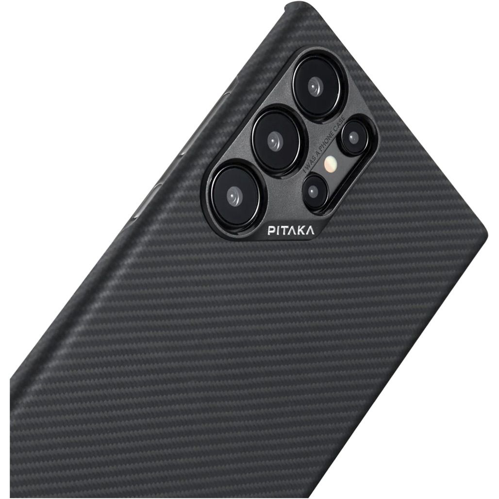 Чохол Pitaka MagEZ Case 4 для Samsung Galaxy S24 Ultra Twill Black/Grey (KS2401U)