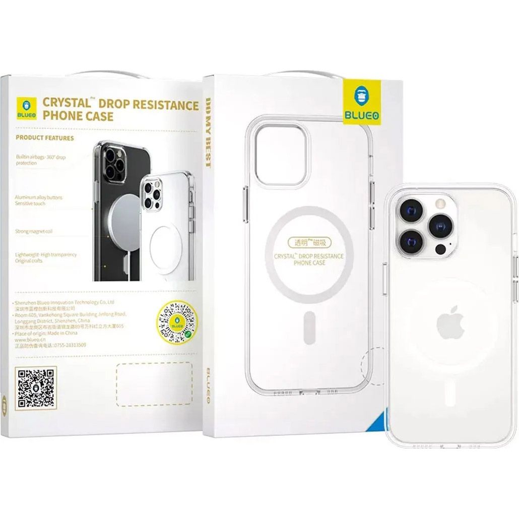 Чохол Blueo Crystal Drop Pro Resistance with MagSafe для Apple iPhone 15 Pro Max Transparent (B41-I15PMTR)