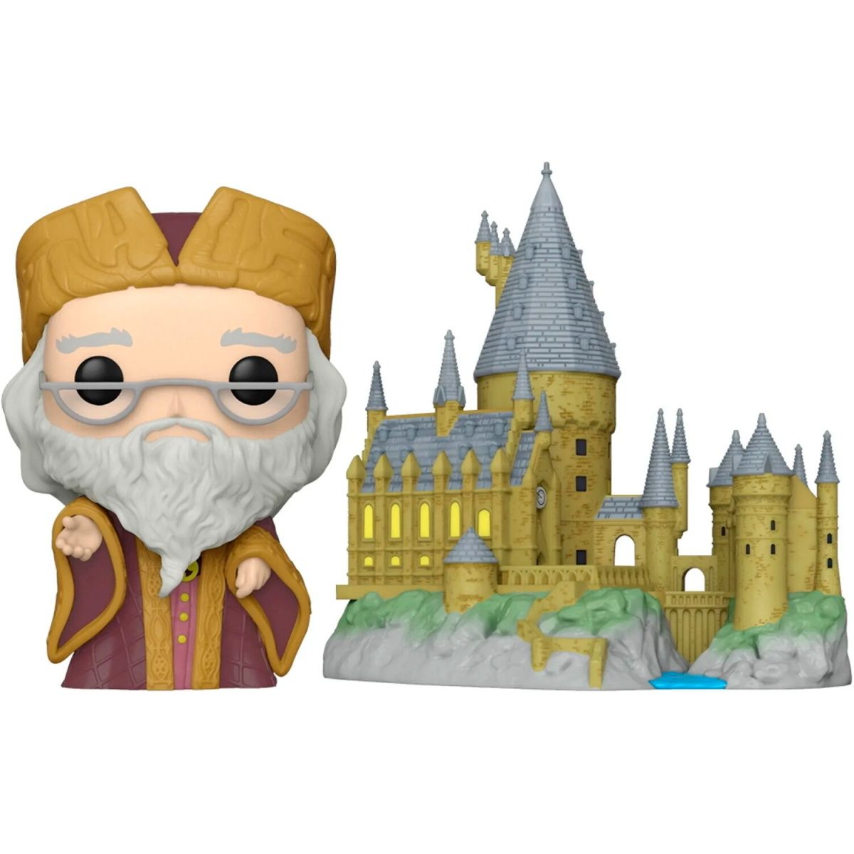 

Фигурка Funko Pop! Town Wizarding World Harry Potter: Дамблдор с Хогвардсом 9.6см (57369)