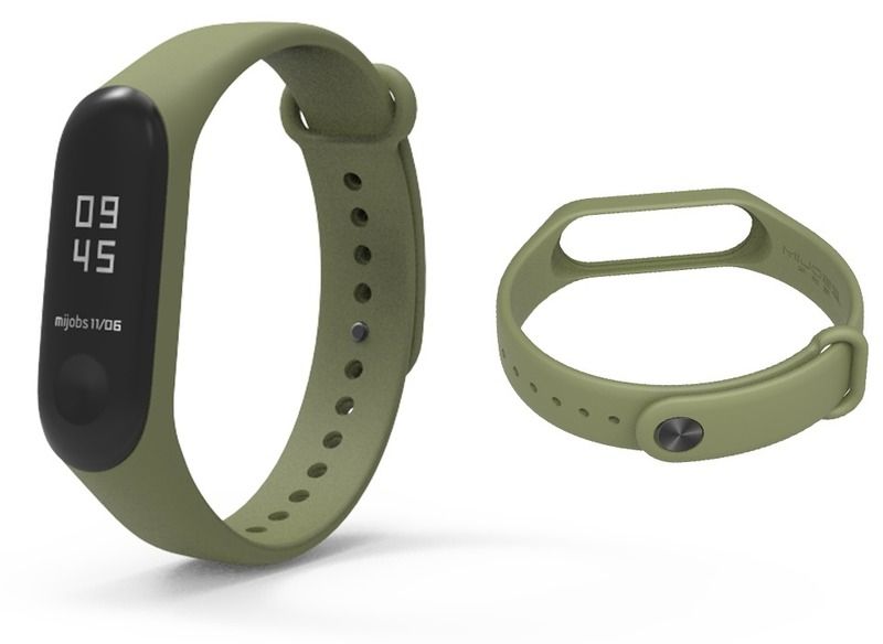 

Ремешок силиконовый для Xiaomi MI Band 3/4 (Khaki)