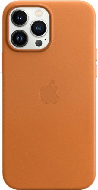 Чохол Leather Case з MagSafe для Apple iPhone 13 Pro Max (6.7) (Golden Brown) ААА 