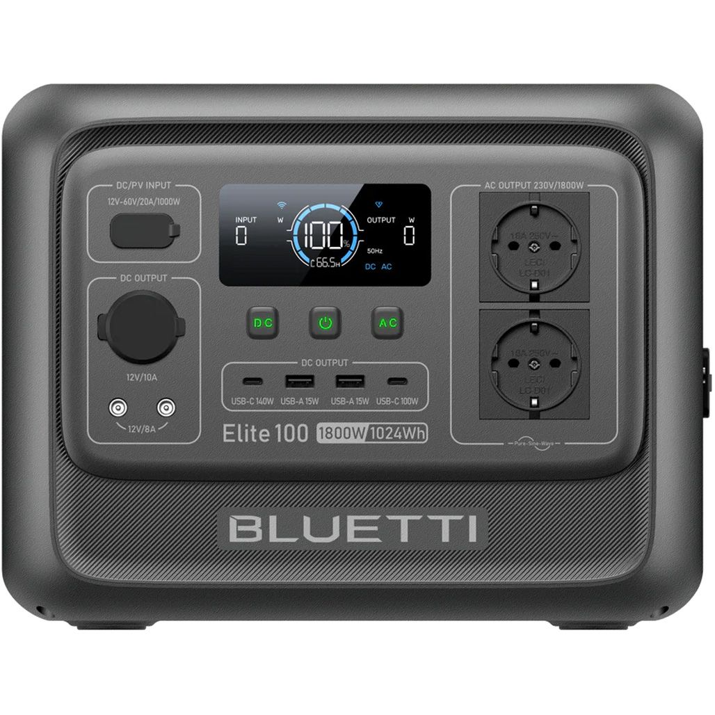 

Зарядная станция BLUETTI Elite 100 V2 1800W (P-EL100V2-EU-GY-BL-010)