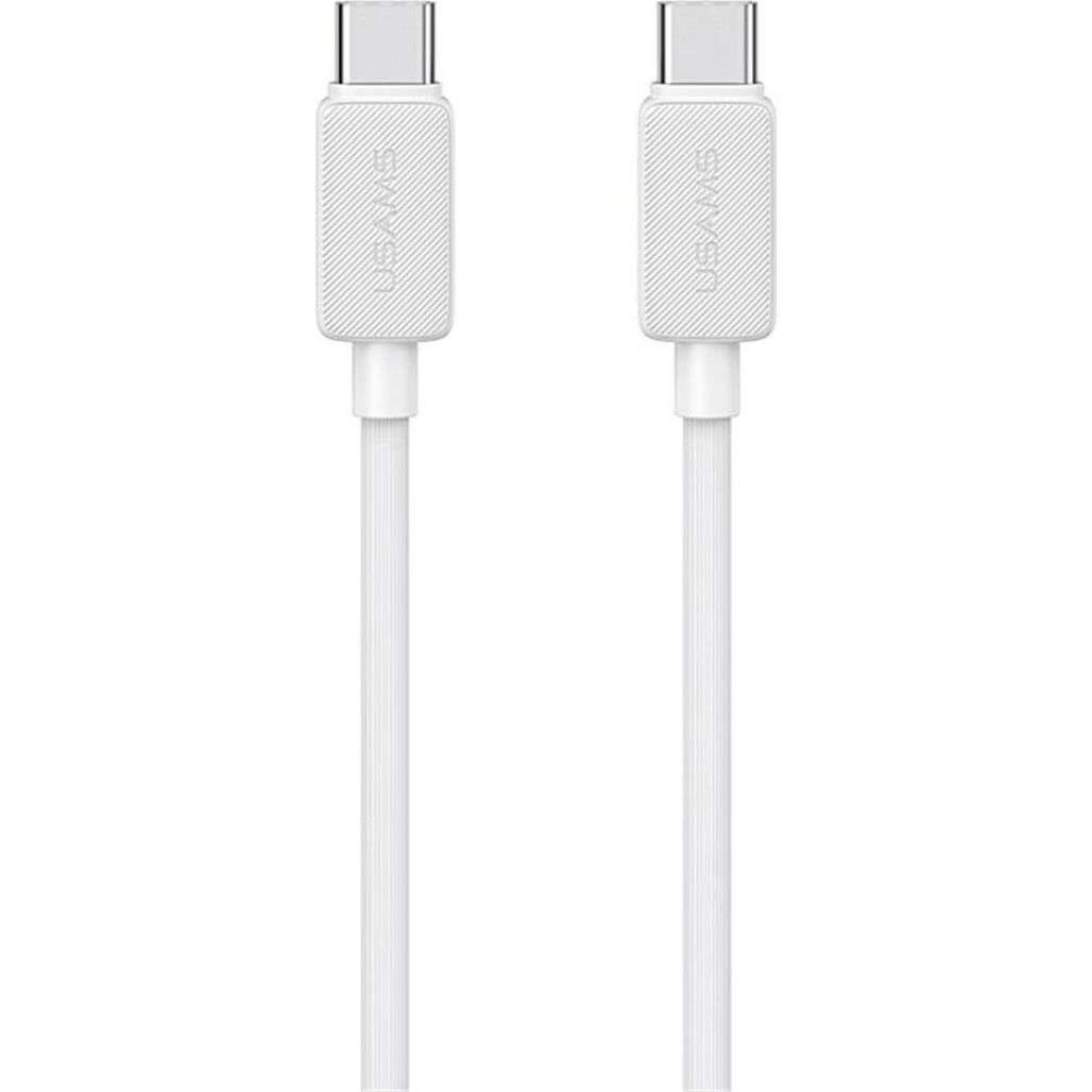 

Кабель Usams US-SJ696 USB-C to USB-C 60W 2m White (SJ696USB02)