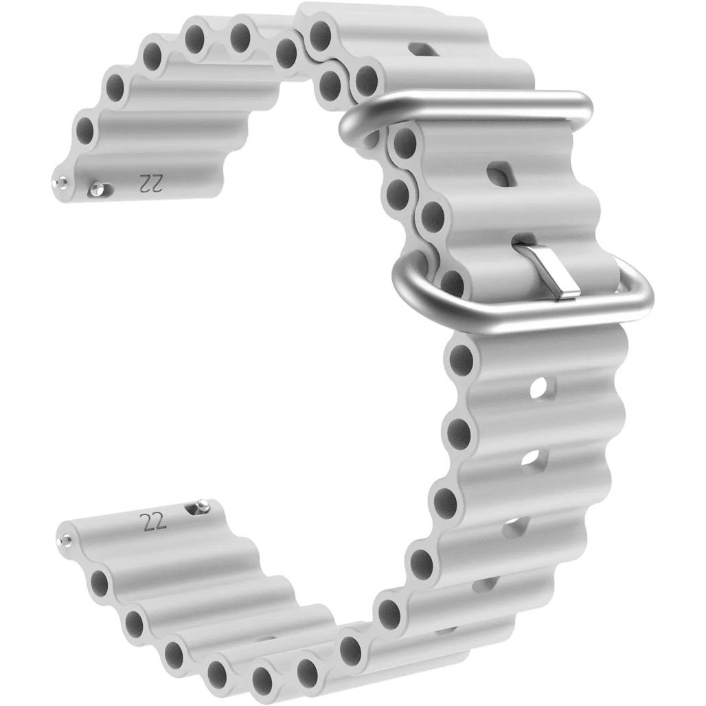

Универсальный ремешок для смарт-часов Ocean Band 22mm Cloudy Grey