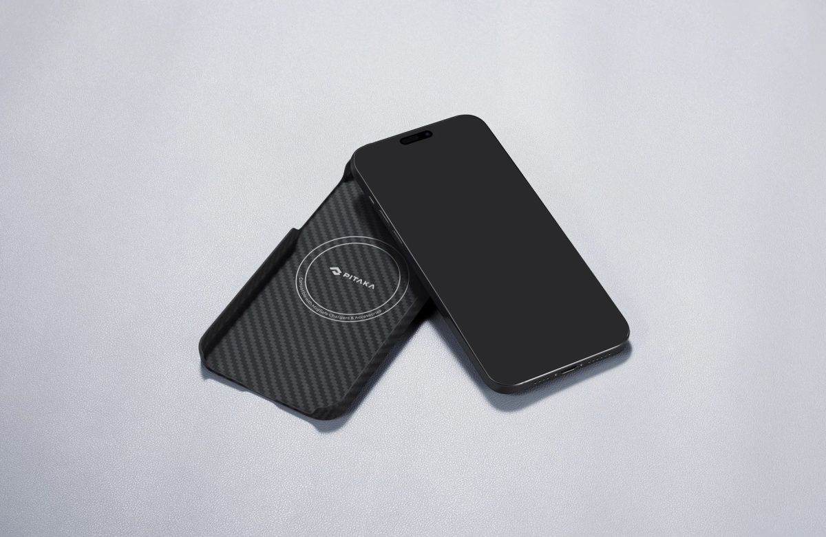 Чохол Pitaka MagEZ Case 4 1500D Twill для Apple iPhone 15 Black/Grey (KI1501)