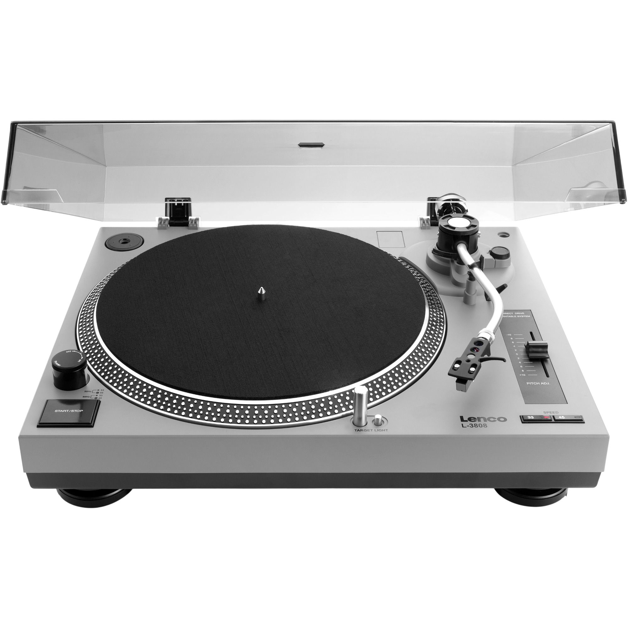 

Проигрыватель виниловых дисков Lenco L-3808 Matt Grey