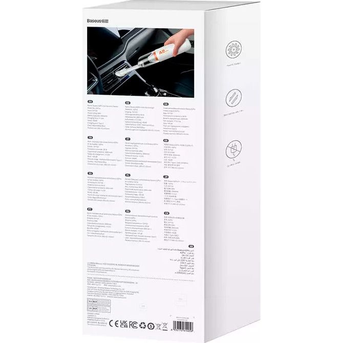 Ручний пилосос Baseus A2 Pro Car Vacuum Cleaner White (VCAQ040002)