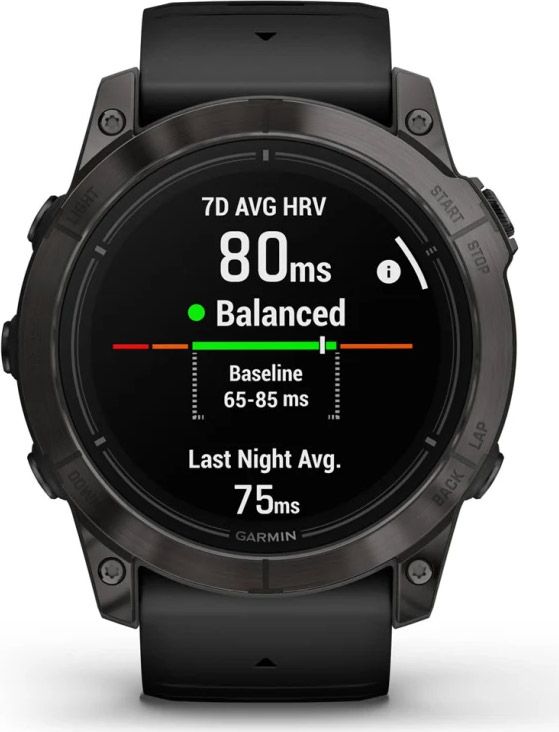 Смарт-годинник Garmin Epix Pro (Gen 2) Sapphire Edition 47mm Carbon Gray DLC Titanium with Black Band (010-02803-10)