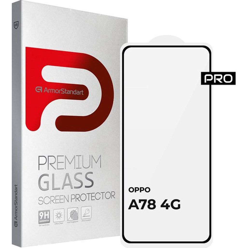 

Защитное стекло ArmorStandart Glass Pro для Oppo A78 4G Black (ARM69577)