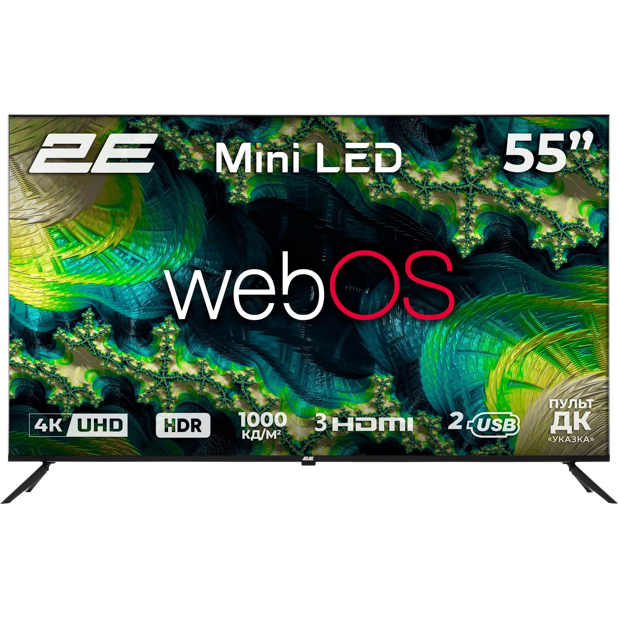 

Телевизор 2E A88H 55` LCD UltraHD 4K (2E-55A88H)