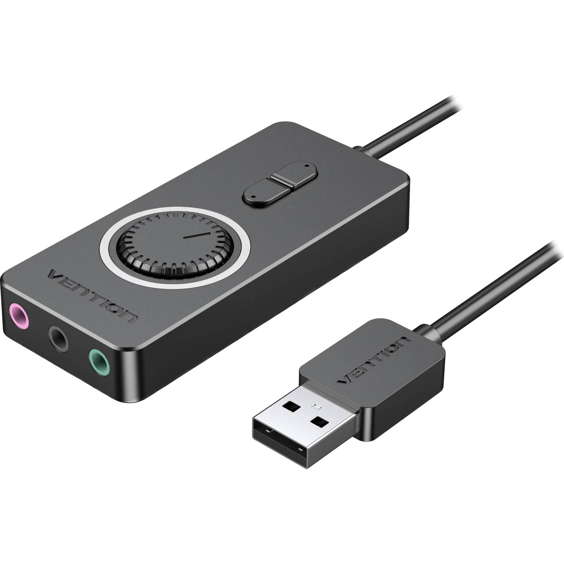 

Звуковая карта Vention Audio USB 3х3.5mm jack 0.15m Volume Control (CDRBB)
