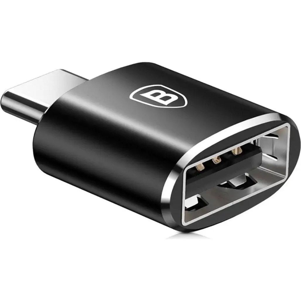 

Переходник Baseus USB Female to USB-C Male Black (CATOTG-01)