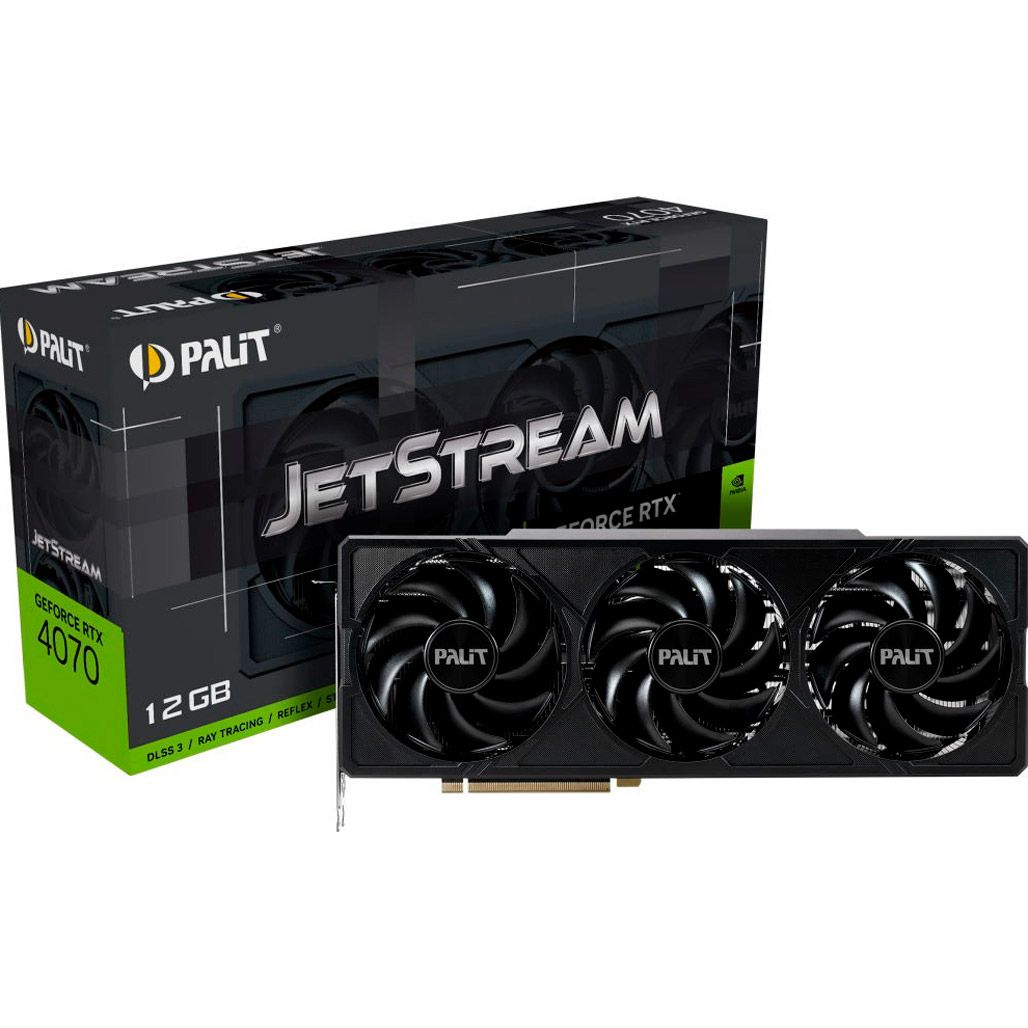 

Відеокарта Palit GeForce RTX 4070 JetStream (NED4070019K9-1047J)