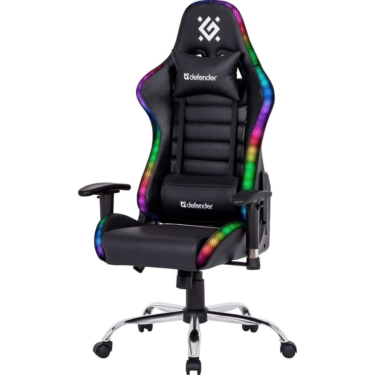 Геймерське крісло Defender Ultimate RGB Black (64355)