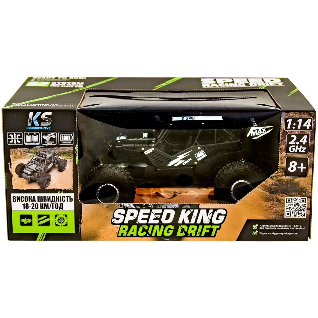 Машинка на радіокеруванні Sulong Toys 1:14 Off-road Crawler Speed King Black (SL-153RHMBl)