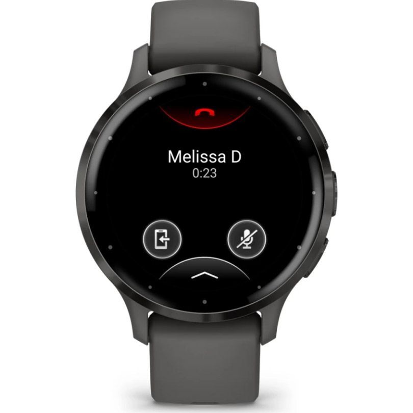 Смарт-годинник Garmin Venu 3S Slate Steel Bezel with Pebble Gray Case and Silicone Band (010-02785-00/50)