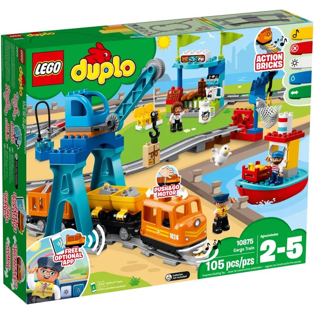 Конструктор LEGO DUPLO Town Вантажний поїзд (10875)