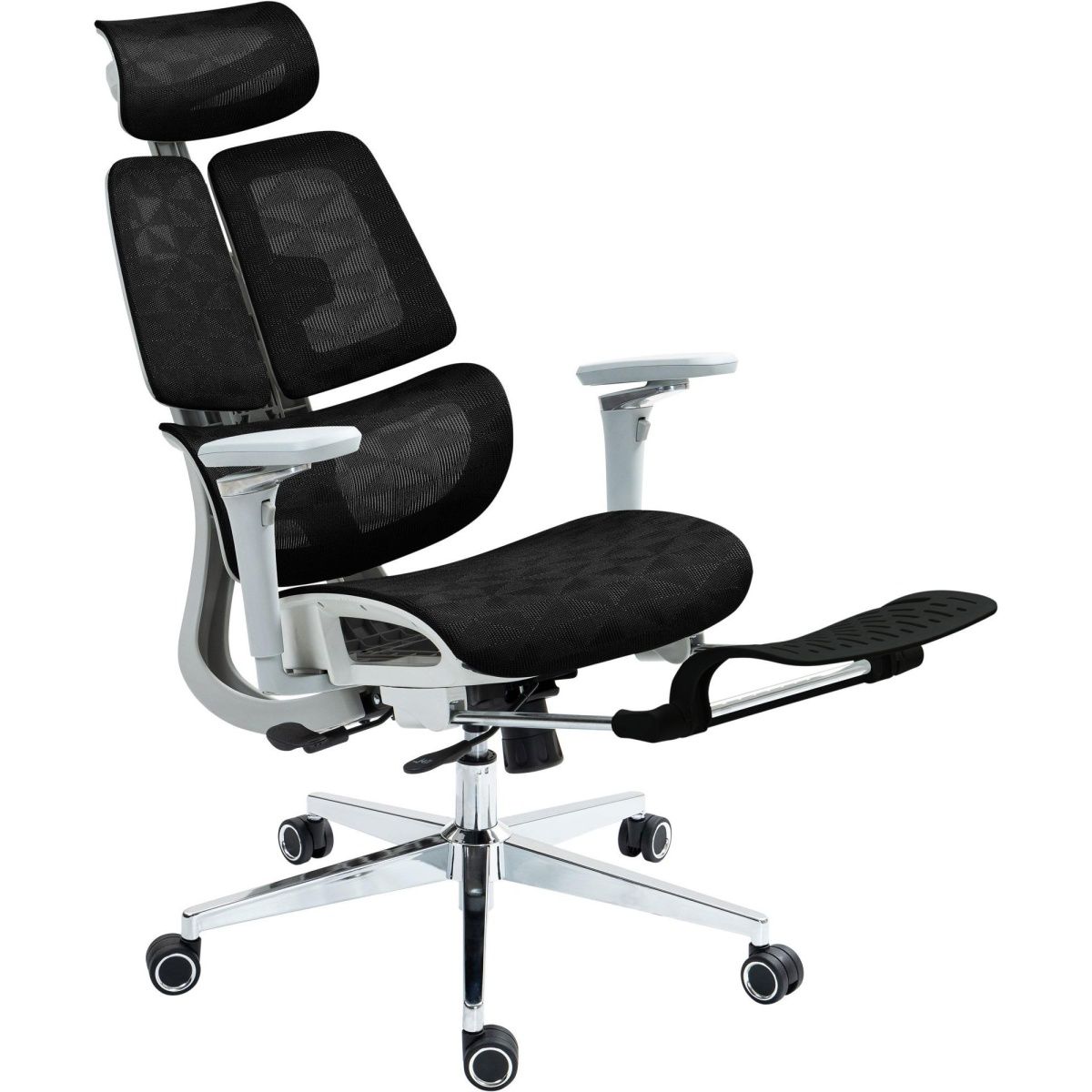 Офісне крісло GT Racer B-2450 White/Black