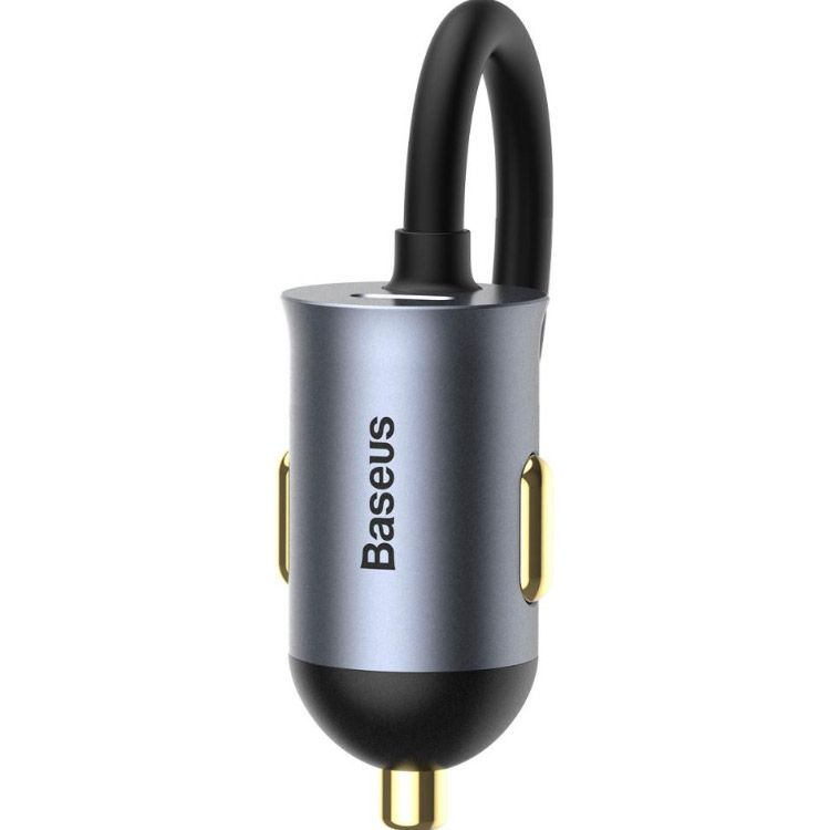 Автомобільний зарядний пристрій Baseus Share Together PPS 2U+2C Gray (CCBT-A0G) 