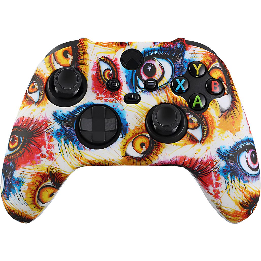 

Чехол на геймпад Dobe Silicone Case для Xbox Series X|S Controller (White with Color Eyes) [74255]