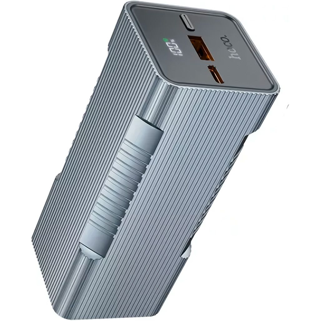 

Зовнішній акумулятор Hoco Q15 Flashlight 10000mAh 22.5W Metal Gray