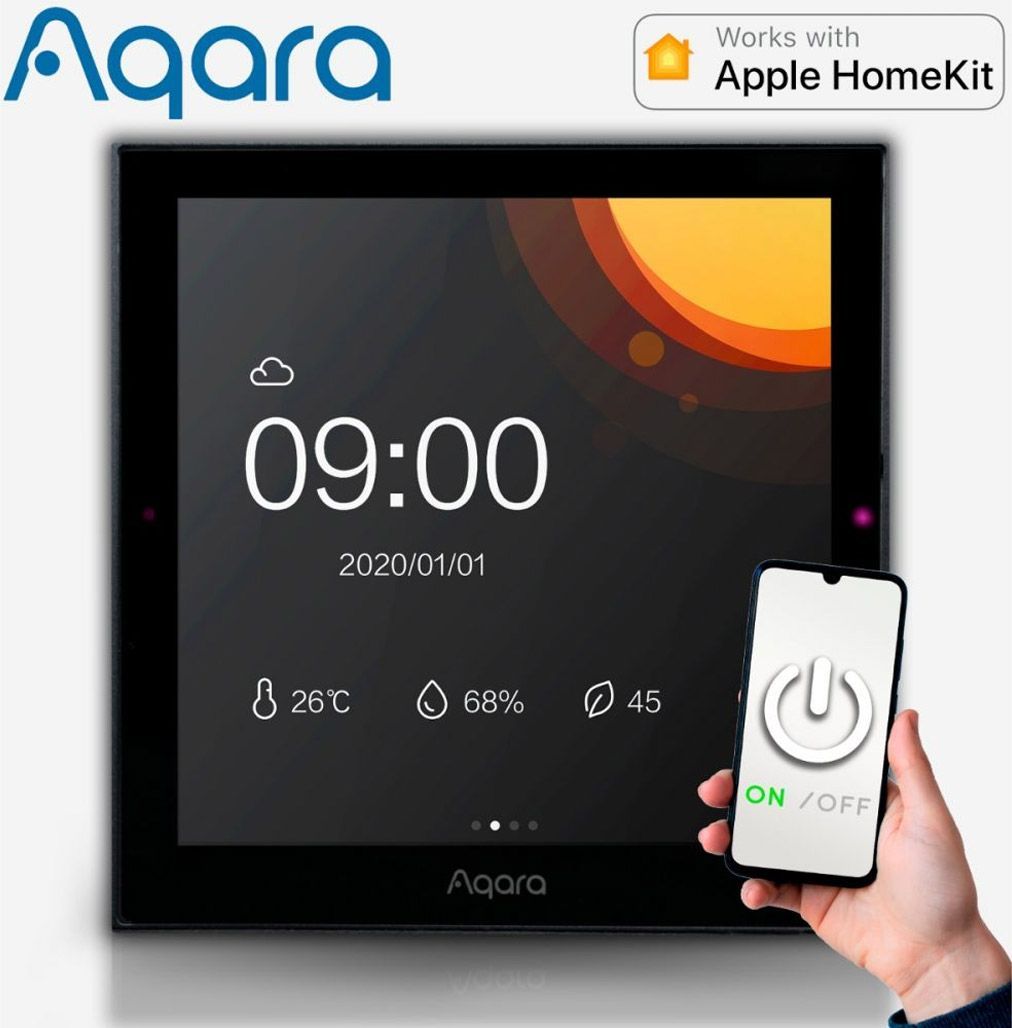 Розумна сенсорна панель Xiaomi Aqara Smart Switch Panel S1 Grey (ZNCJMB14LM)