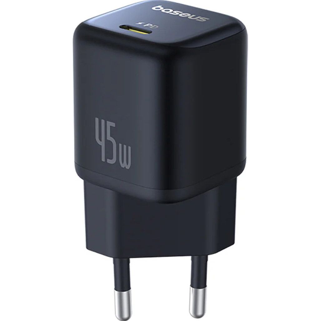 Мережевий зарядний пристрій Baseus PicoGo GaN 1-USB-C 45W Cosmic Black (P10176800123-00)