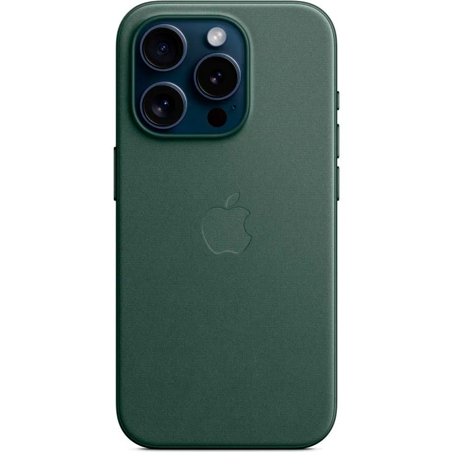 Чохол Apple FineWoven Case with MagSafe для iPhone 15 Pro Evergreen AAA