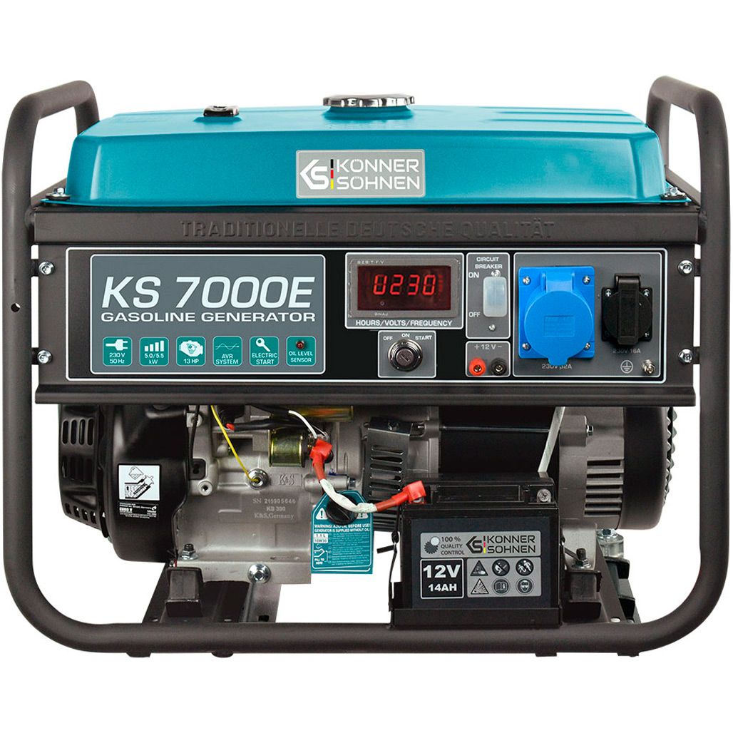 Генератор бензиновый Konner&Sohnen KS 7000E 5/5.5 кВт