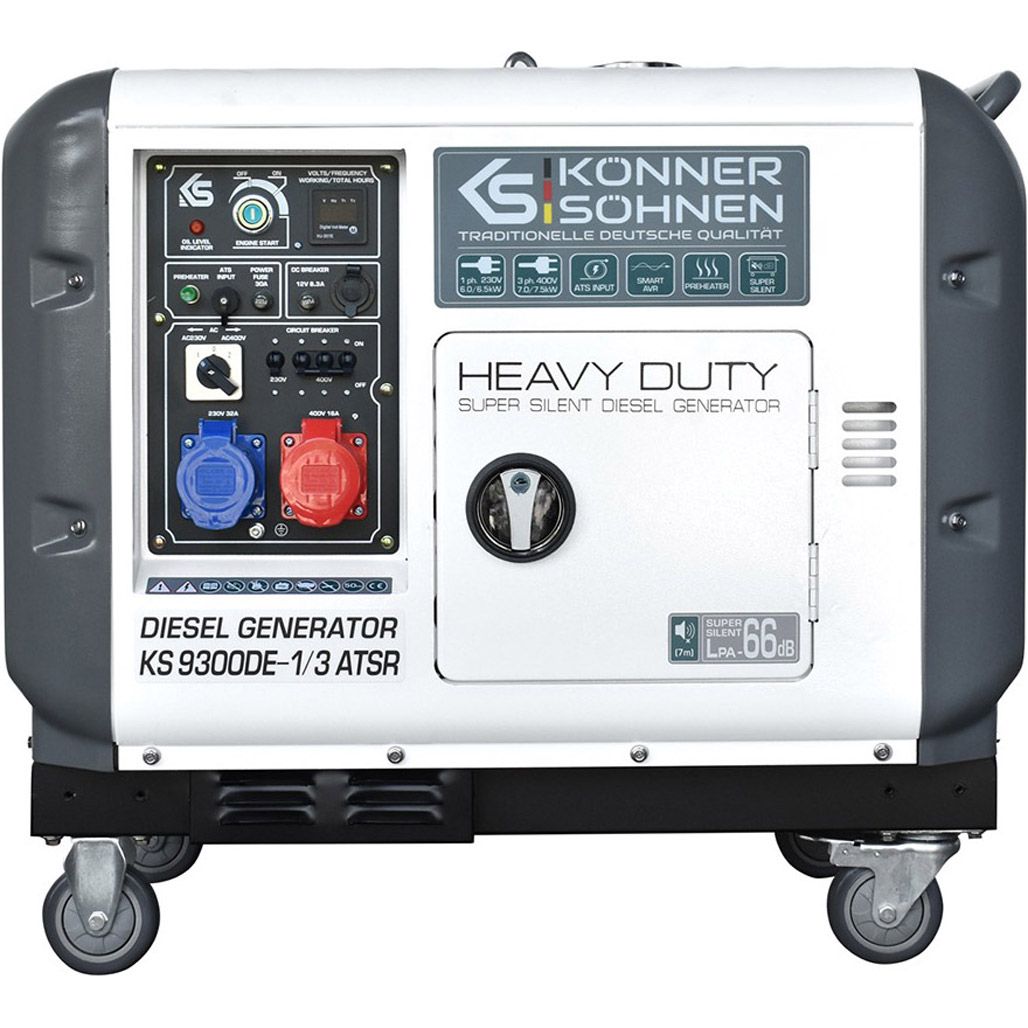 

Генератор дизельный Konner&Sohnen KS 9300DE-1/3 ATSR