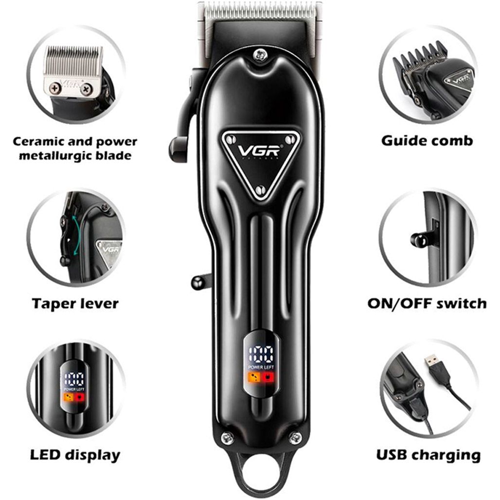 Машинка для стрижки VGR V-051 Black фото 3