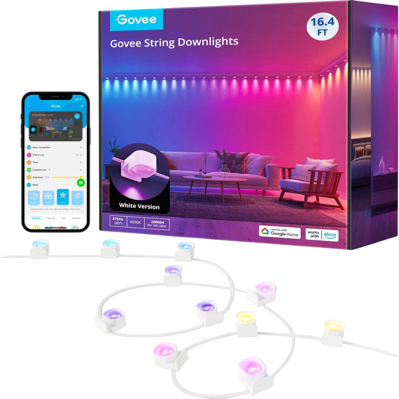 

Світлодіодна стрічка Govee H608A String Downlights RGBIC 5м