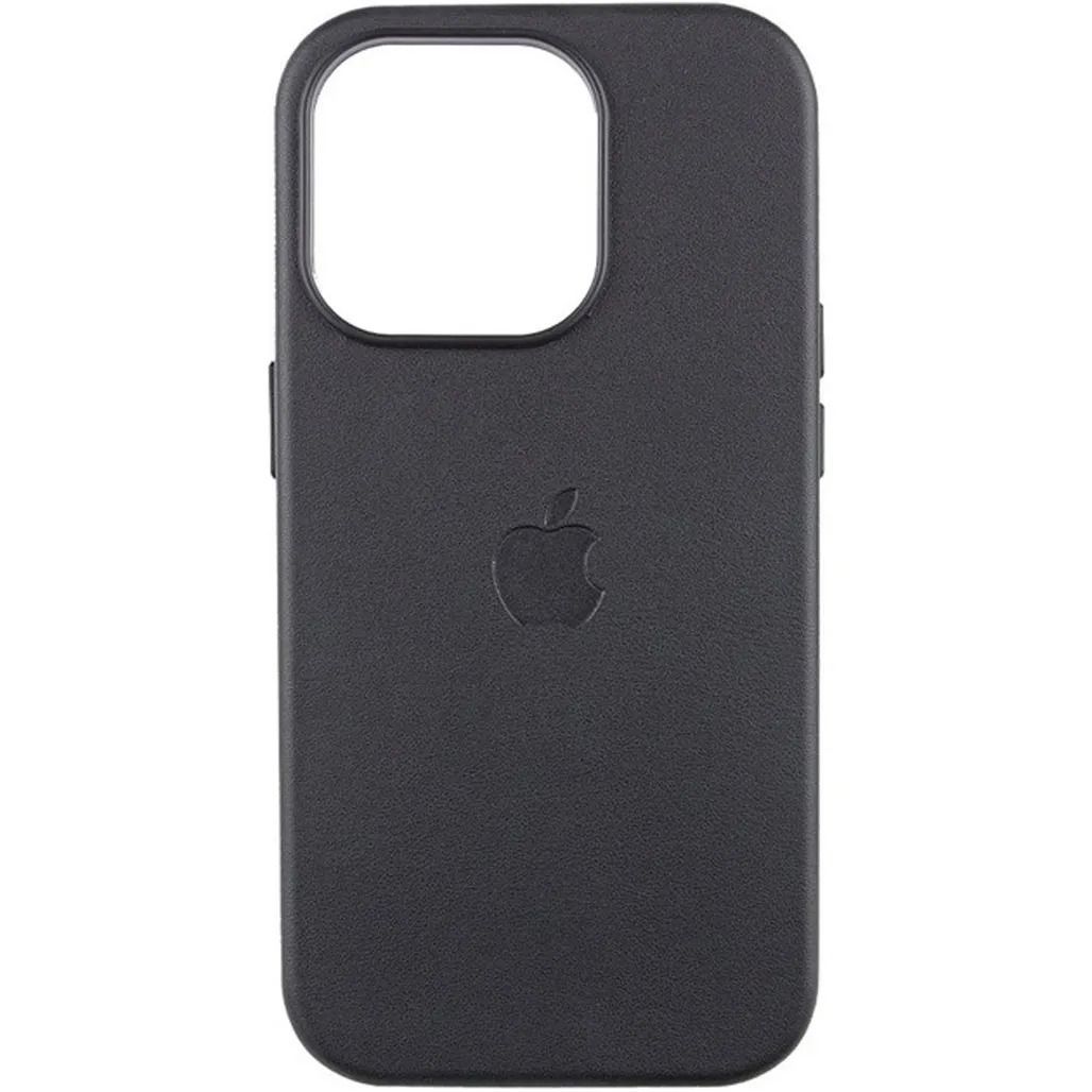 

Чехол Leather Case with MagSafe для Apple iPhone 16 Pro Max Black AAA