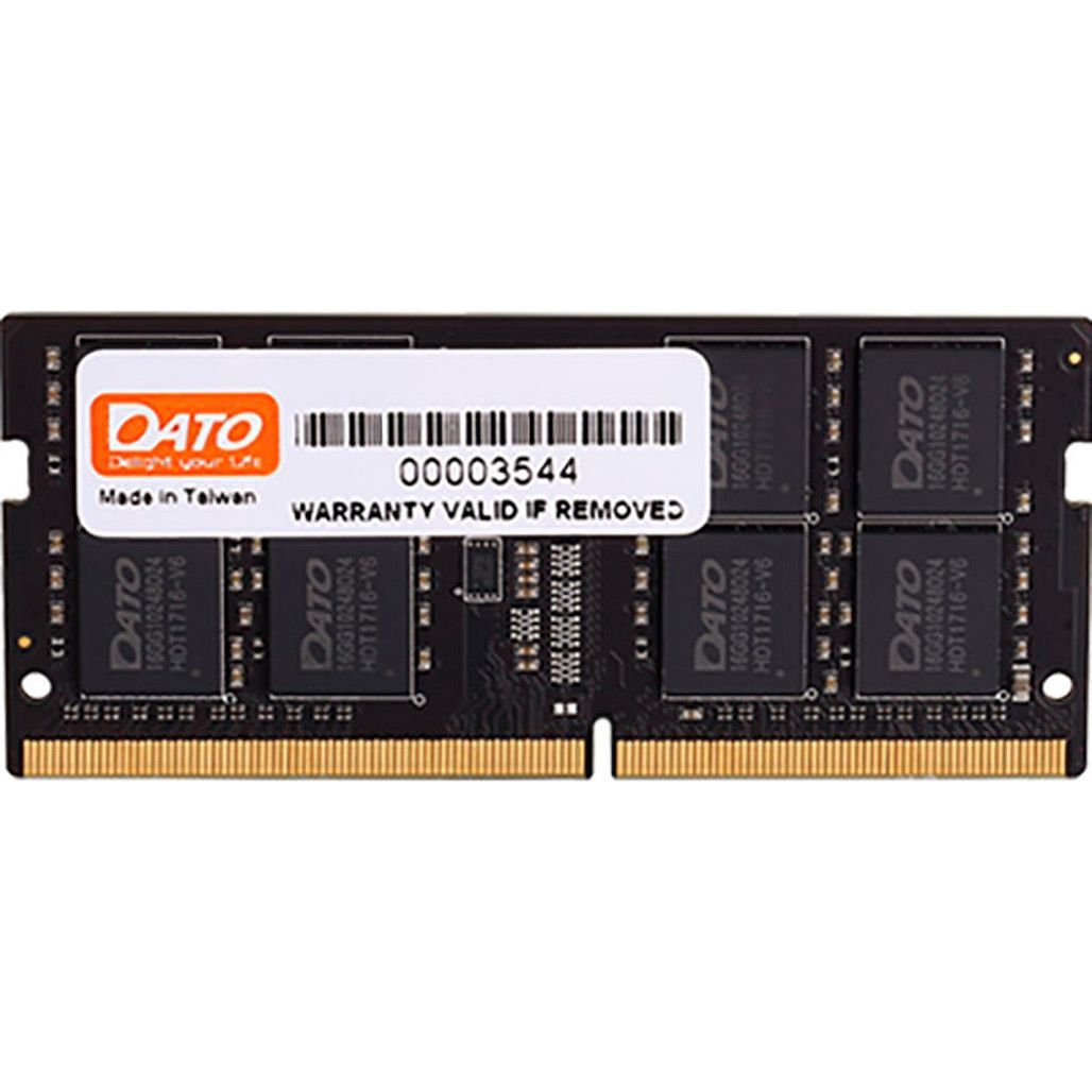 

Модуль пам'яті SO-DIMM DDR4 DATO 16GB 2666MHz (DT16G4DSDND26)