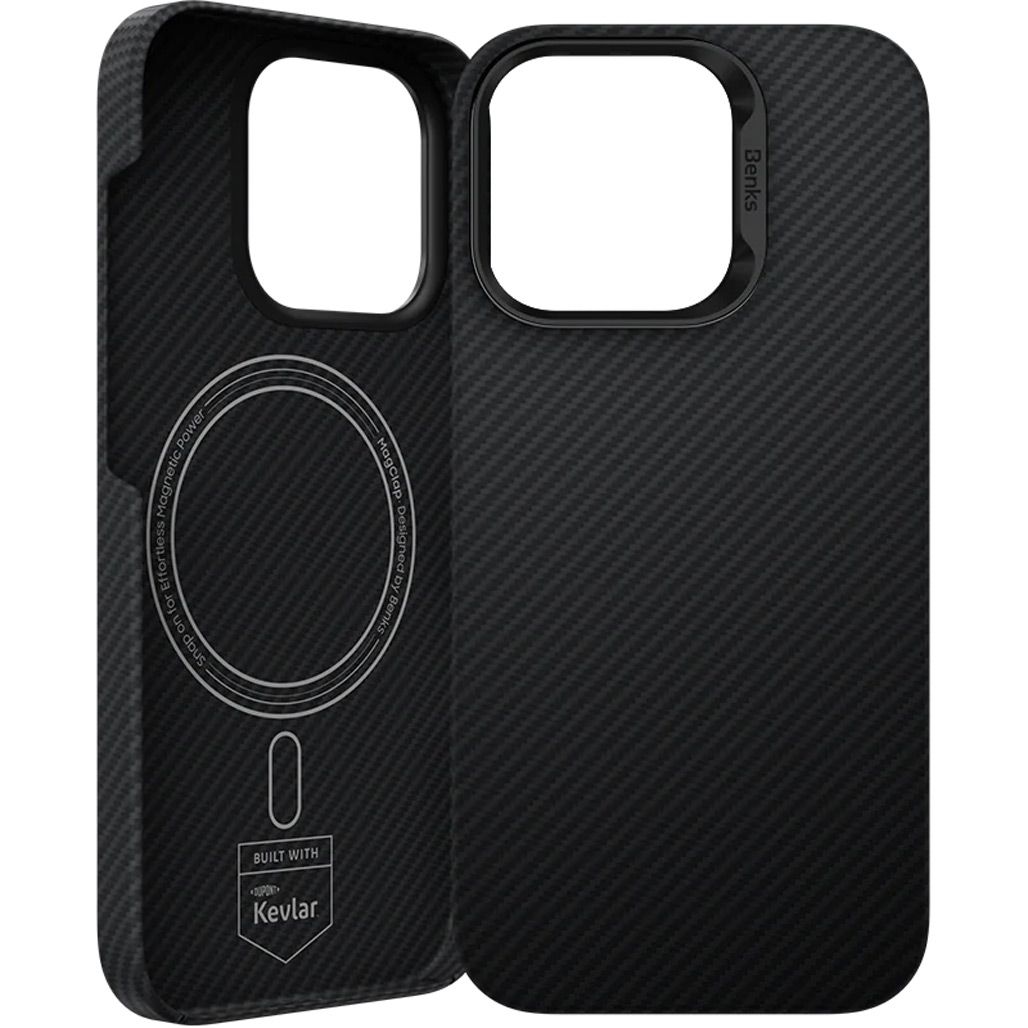 Чохол Benks ArmorAir Kevlar Case 600D MagSafe для Apple iPhone 16 Pro Max Black (6948005904968) 