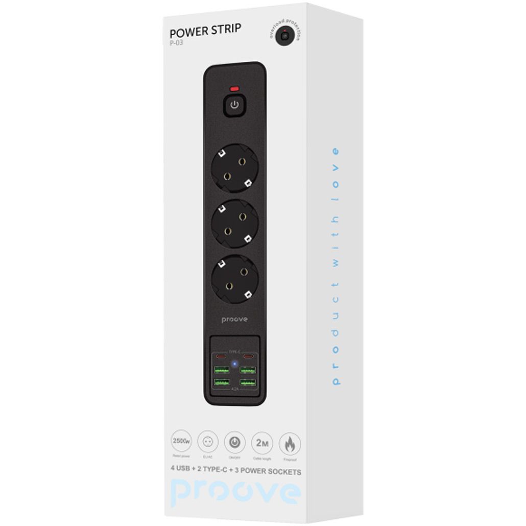 Мережевий фільтр Proove Power Strip P-03
