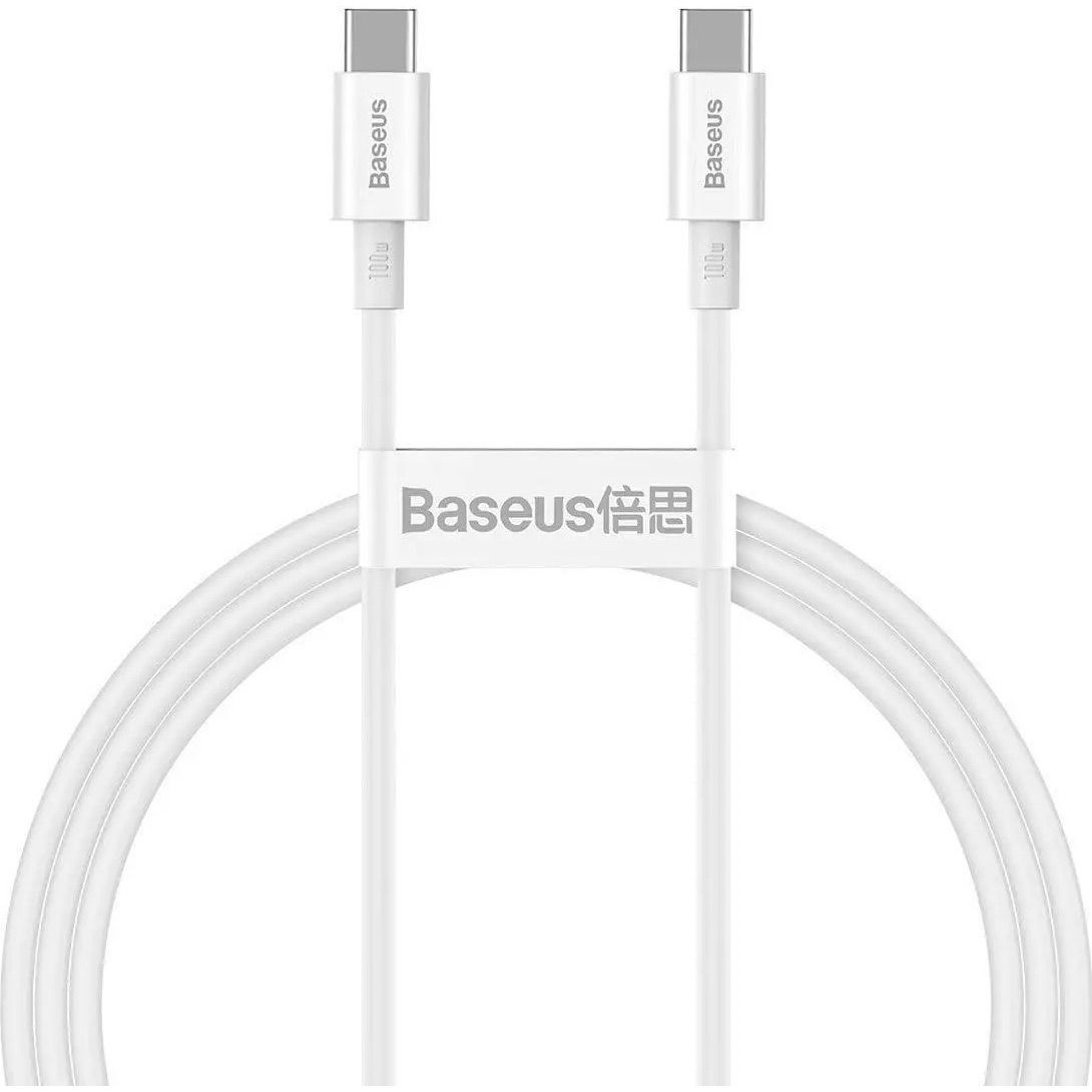 

Кабель Baseus Superior Series Fast Charging USB-С to USB-С 100W 2m White (CATYS-C02)