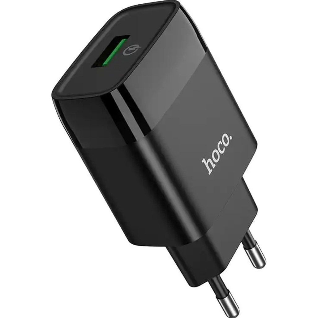 

Мережевий зарядний пристрій Hoco C72Q Glorious 18W Black (732507)