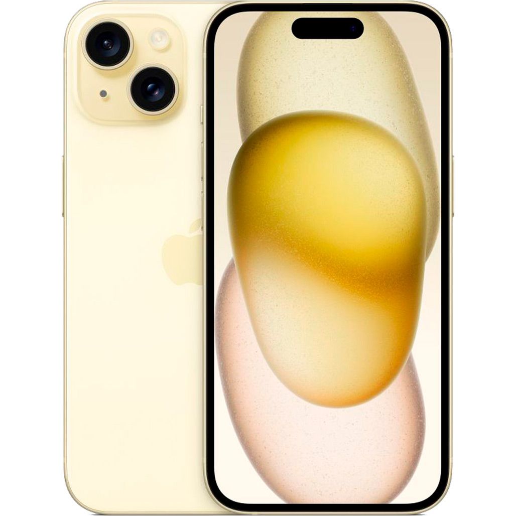 

Смартфон Apple iPhone 15 128GB eSIM Yellow (MTLX3)