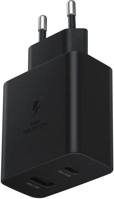 Мережевий зарядний пристрій Samsung Power Adapter Duo 35W (EP-TA220NBEGRU) Black