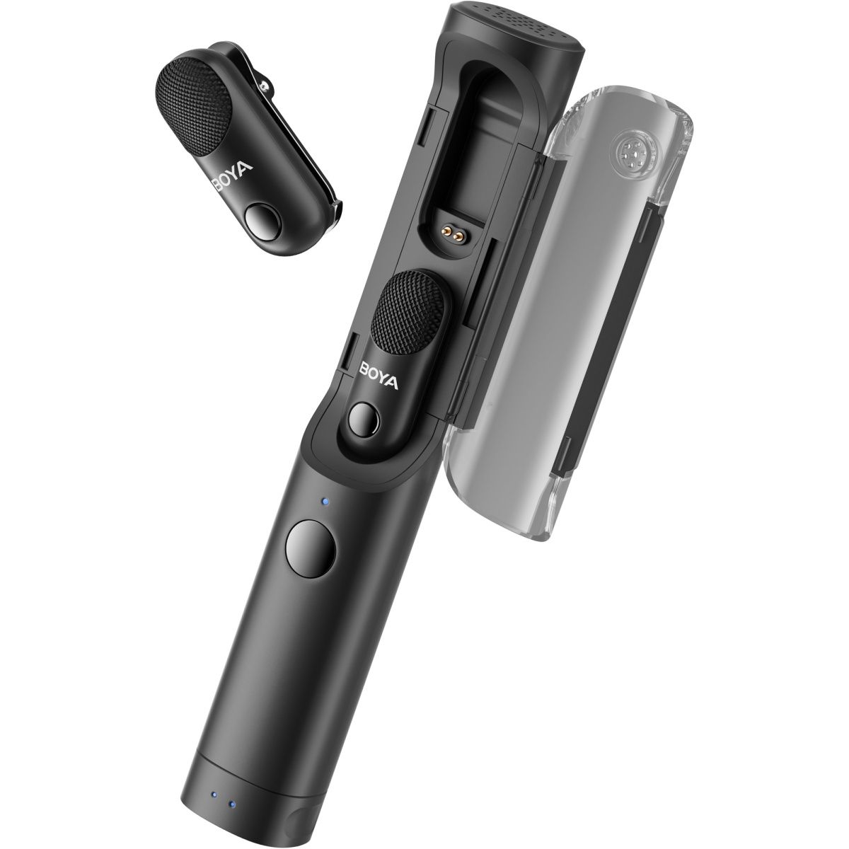 Микрофонная радиосистема Boya Magic 02 USB-C/Lightning with 2 TX + 2 RX + 1 TRS Black
