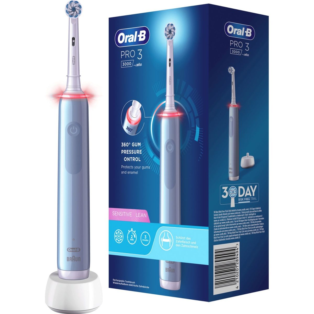 Електрична зубна щітка Oral-B Pro 3 3000 Sensitive D505.513.3 Blue