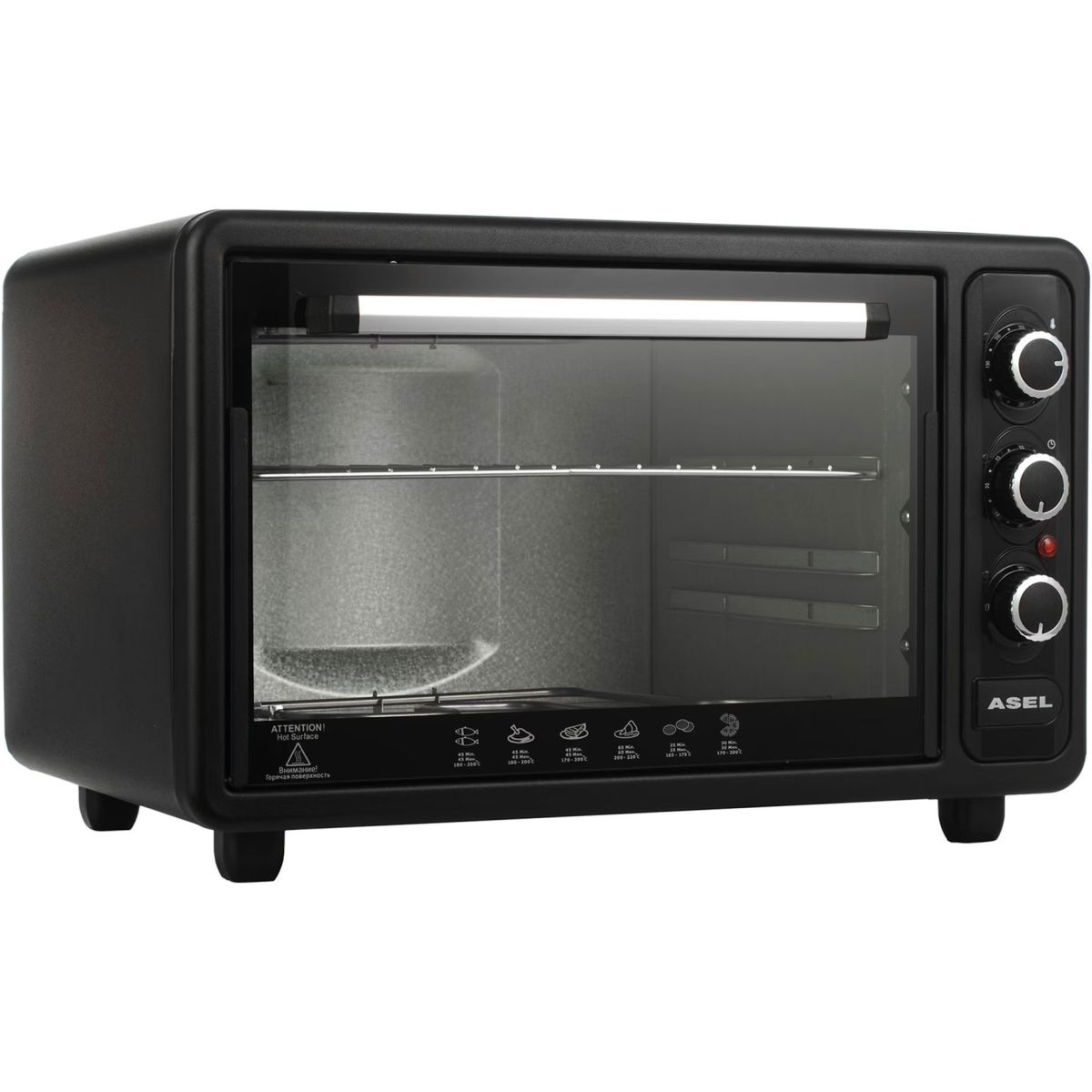 

Настільна електрична духовка Asel AF 40-23 Black