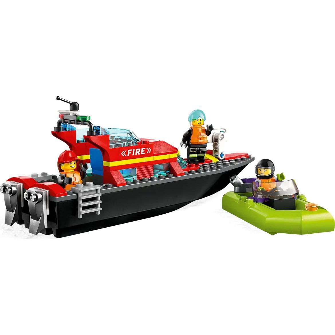 Конструктор LEGO City Човен пожежної бригади (60373) 