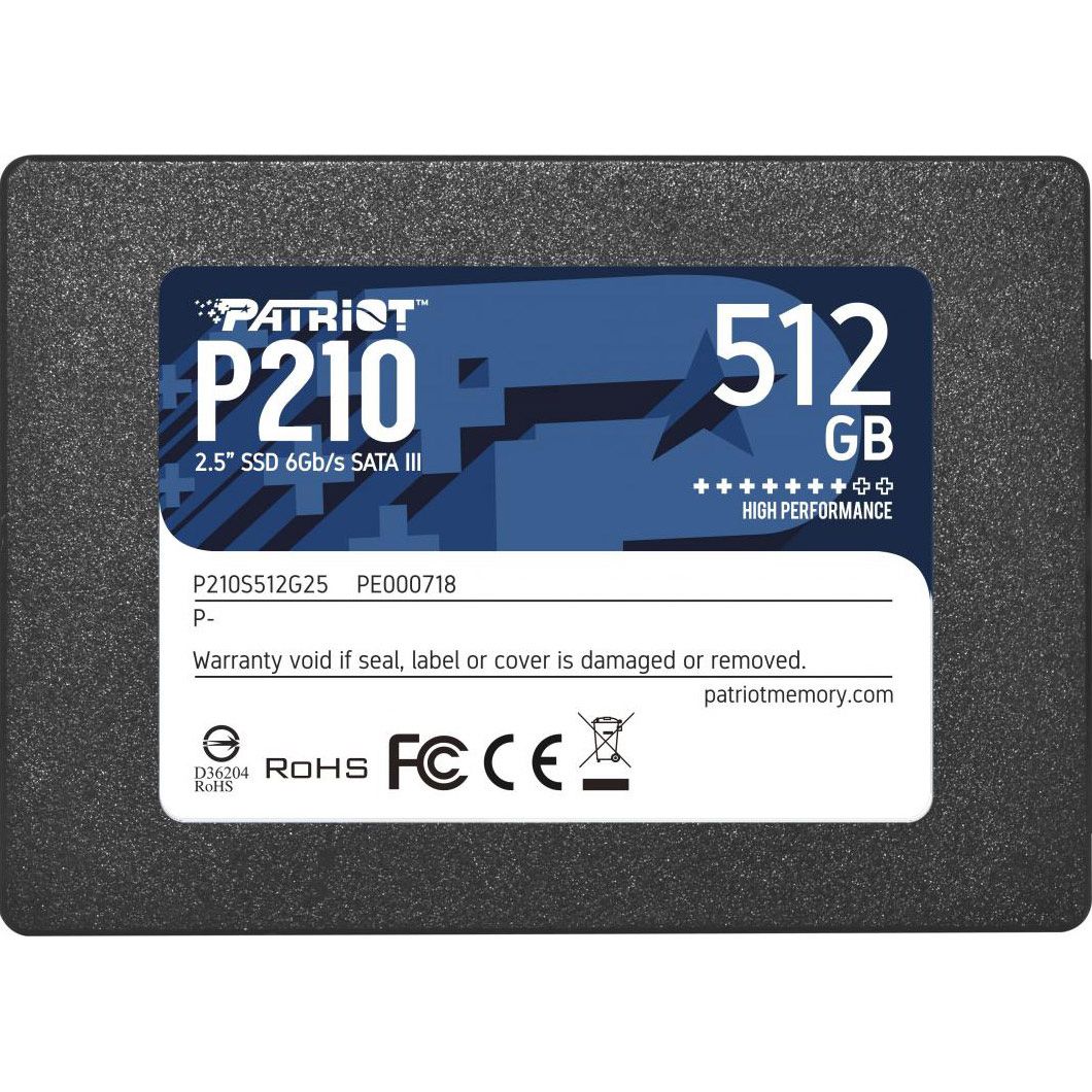 

SSD накопитель Patriot P210 512GB (P210S512G25)